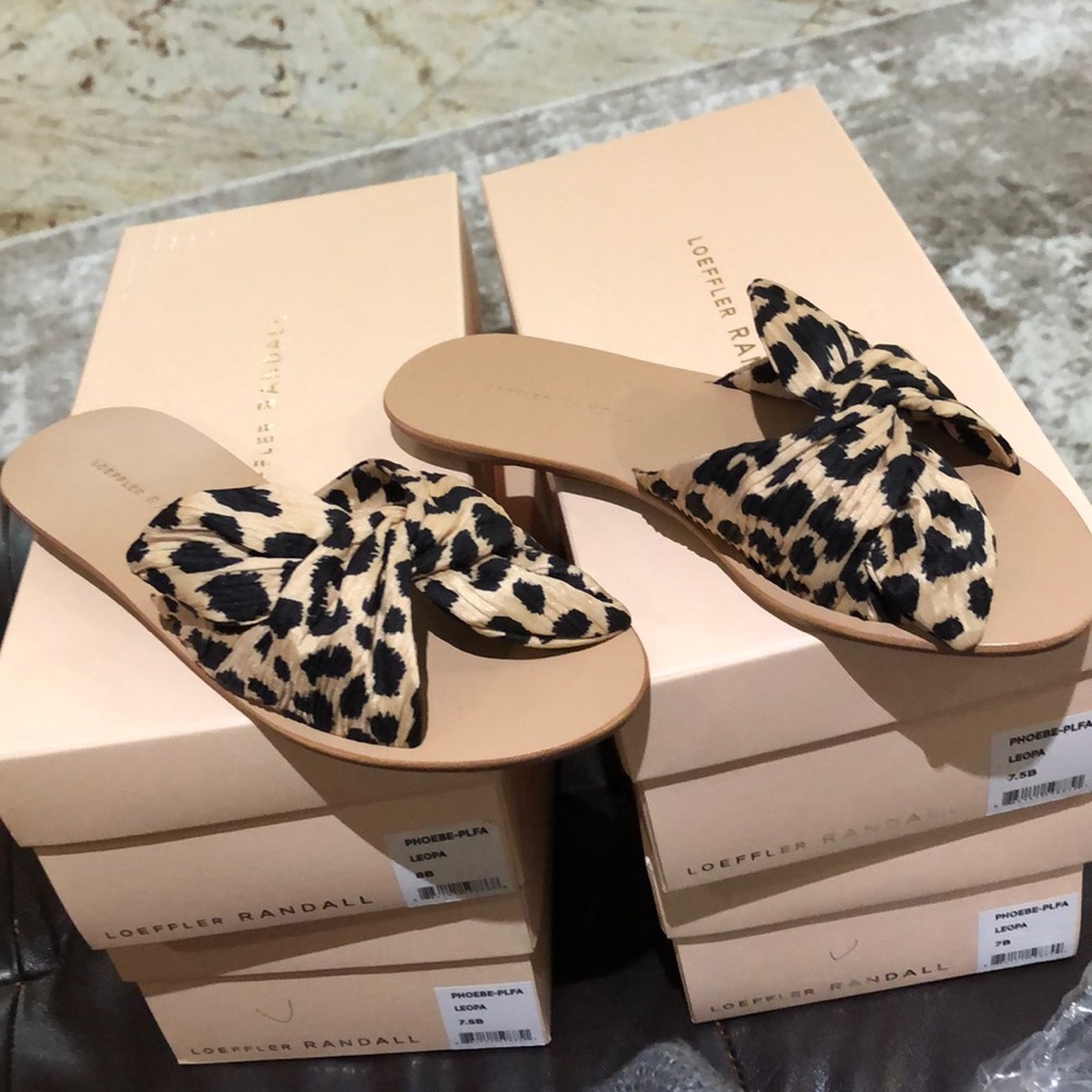 Loeffler Randall leopard flats
